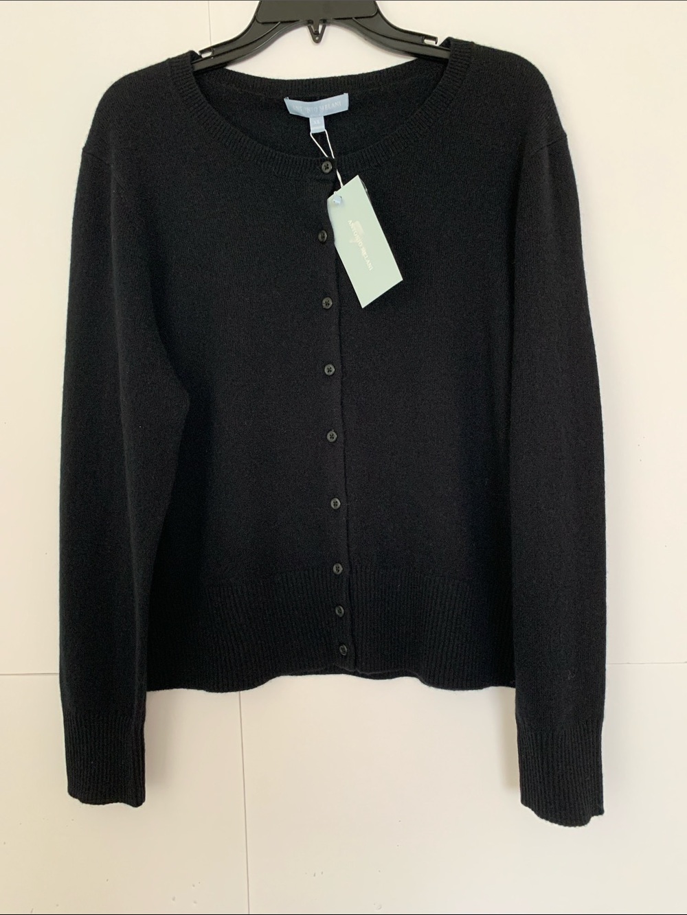 NWT Antonio Melani Lindsay Crewneck 100% Cashmere Cardigan Size XL